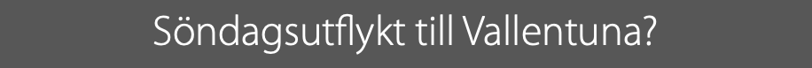 Söndagsutflykt till Vallentuna?